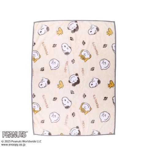 ハーフ毛布　100㎝×140㎝　（スヌーピー）