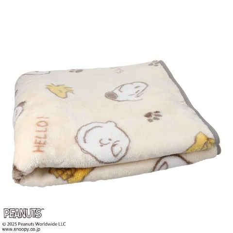 ハーフ毛布　100㎝×140㎝　（スヌーピー）