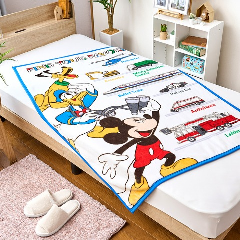 キッズ　プレミアムハーフ毛布（100×140cm・Disney）