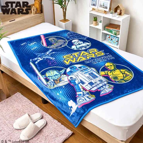 キッズ　プレミアムハーフ毛布（100×140cm・STARWARS）