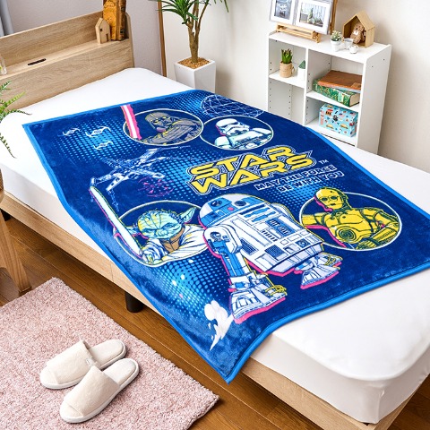 キッズ　プレミアムハーフ毛布（100×140cm・STARWARS）