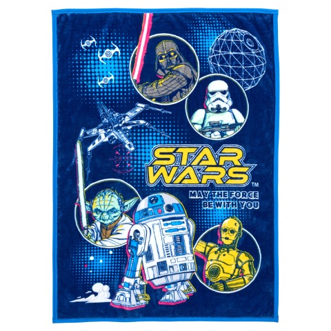 キッズ　プレミアムハーフ毛布（100×140cm・STARWARS）