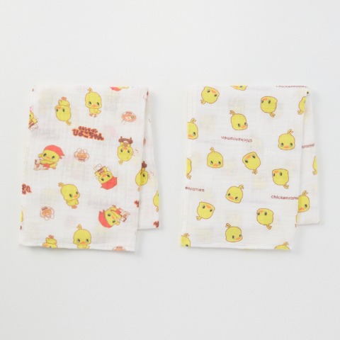2枚組ガーゼケット（100㎝×100㎝）　チキンラーメン