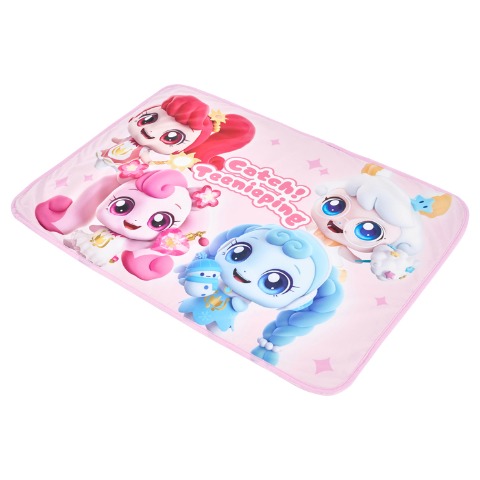 ひざ掛け毛布（70㎝×120㎝）　シークレット キャッチ！ティニピン