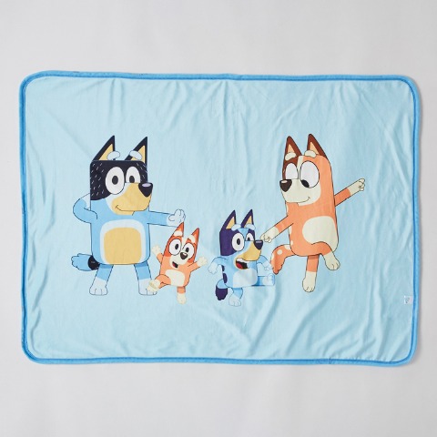 ひざ掛け毛布（70㎝×100㎝）　ブルーイ