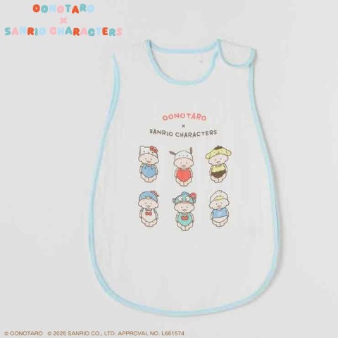 ガーゼスリーパー（35㎝×60㎝）　おおのたろう×サンリオキャラクターズ