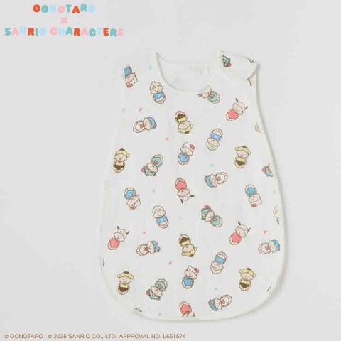 ガーゼスリーパー（35㎝×60㎝）　おおのたろう×サンリオキャラクターズ