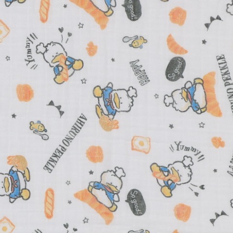 2枚組ガーゼブランケット（100㎝×100㎝）　あひるのペックル