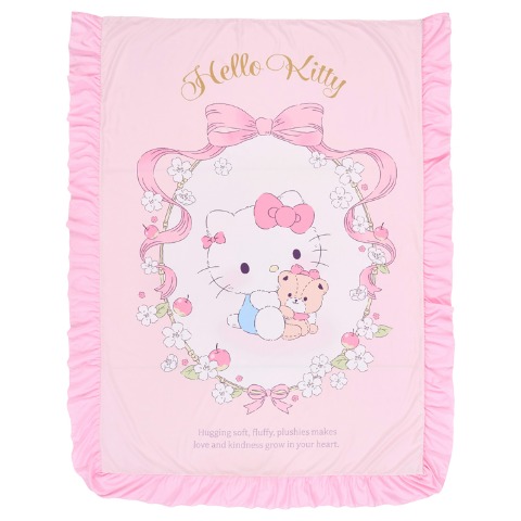 カバーリング2点セット（ハローキティ）まくらカバー+かけ布団カバー