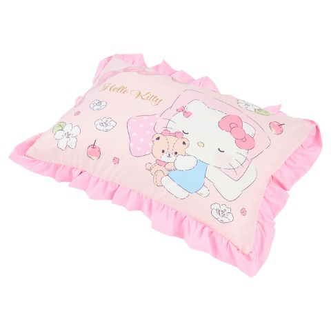 カバーリング2点セット（ハローキティ）まくらカバー+かけ布団カバー