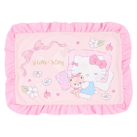 カバーリング2点セット（ハローキティ）まくらカバー+かけ布団カバー