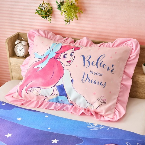 カバーリング2点セット（リトルマーメイド）まくらカバー+かけ布団カバー