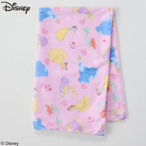 ごろ寝ふとんカバー　（Disney　プリンセス）　75×125㎝