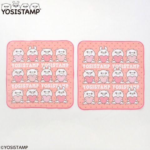ハンドタオル 2枚組（ヨッシースタンプ）