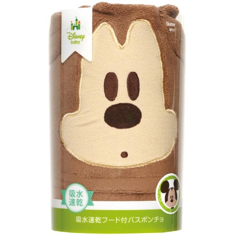 吸水速乾フード付きバスポンチョ（ミッキー）