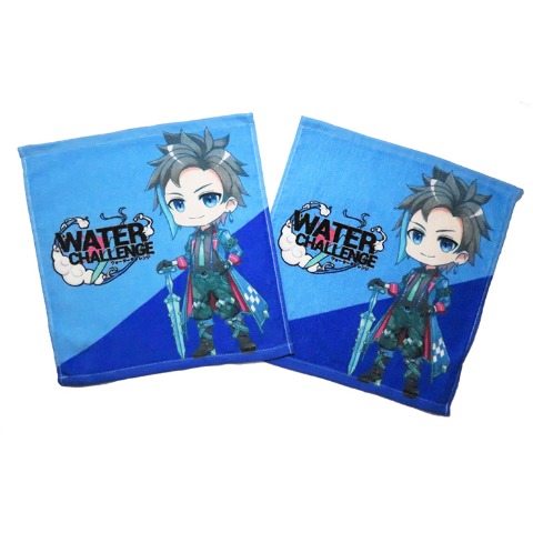 2枚組ハンドタオル　ウォーターチャレンジ　34㎝×35cm