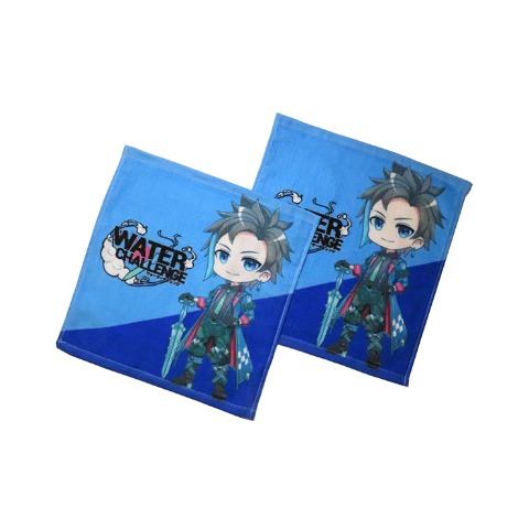 2枚組ハンドタオル　ウォーターチャレンジ　34㎝×35cm