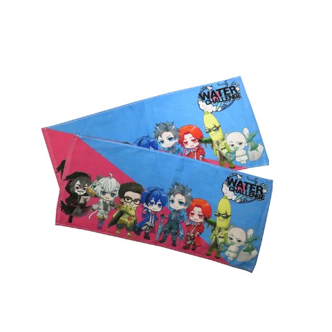 2枚組フェイスタオル　ウォーターチャレンジ　34㎝×75㎝