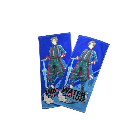 2枚組フェイスタオル　ウォーターチャレンジ　34㎝×75㎝