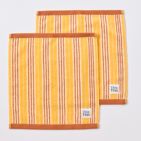 2枚組ハンドタオル（This and That）34㎝×35cm