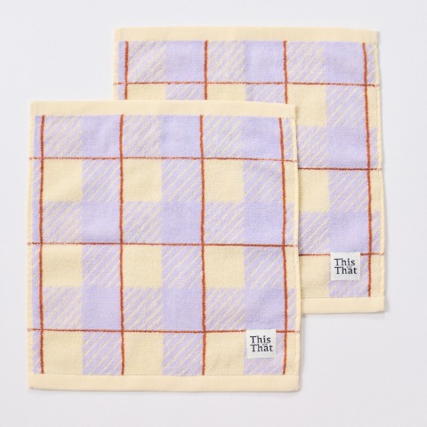 2枚組ハンドタオル（This and That）34㎝×35cm