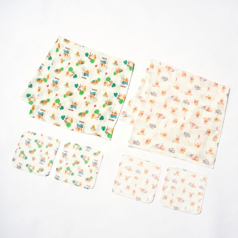 ガーゼ6点セット（くまのプーさん）