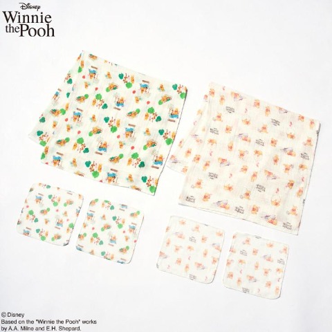 ガーゼ6点セット（くまのプーさん）