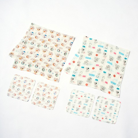 ガーゼ6点セット（101匹わんちゃん）