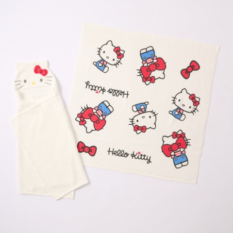 2枚組バスタオルセット（ハローキティ）