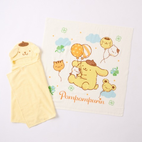 2枚組バスタオルセット（ポムポムプリン）