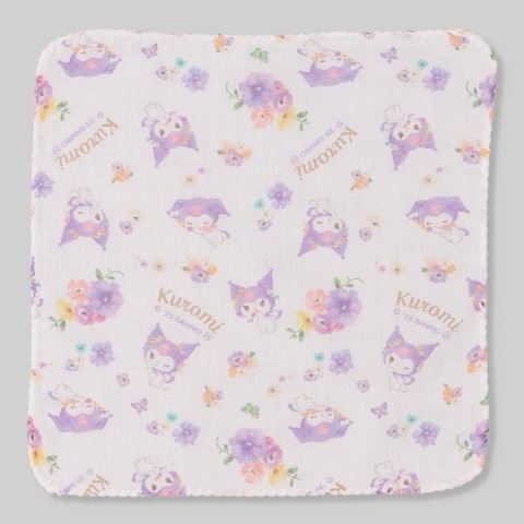 5枚組ガーゼハンカチ（クロミ）24㎝×24㎝