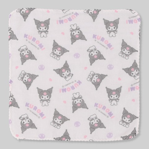 5枚組ガーゼハンカチ（クロミ）24㎝×24㎝