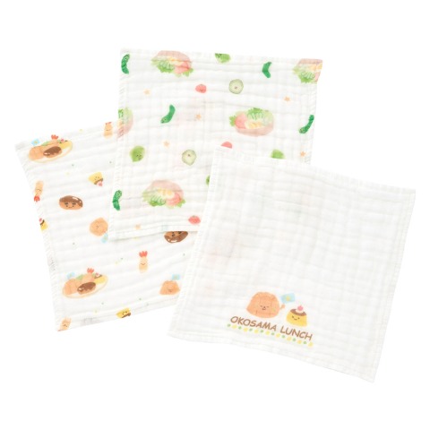 3枚組ガーゼハンカチ ホワイト 211