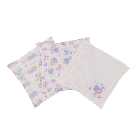 3枚組ガーゼハンカチ（24㎝×24㎝）　　タキシードサム