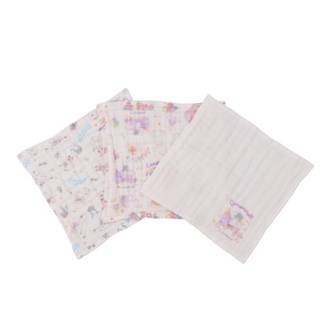 3枚組ガーゼハンカチ（24㎝×24㎝）　　シナモロール