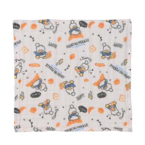 3枚組ガーゼハンカチ（24㎝×24㎝）　　あひるのペックル