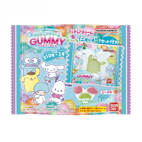 12個入りBOX　サンリオキャラクターズ グミチュアチャームGUMMY＆ミニポーチ