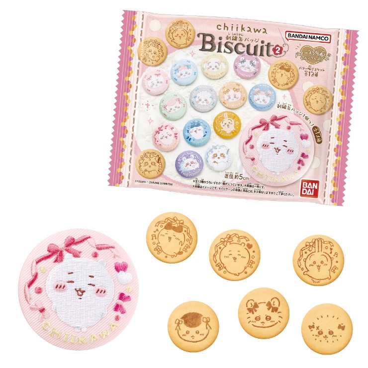 12個入BOXちいかわ 刺繍缶バッジビスケット2 | バースデイ | しまむら