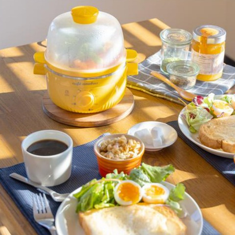 ゆで玉子名人・かんたん蒸し器