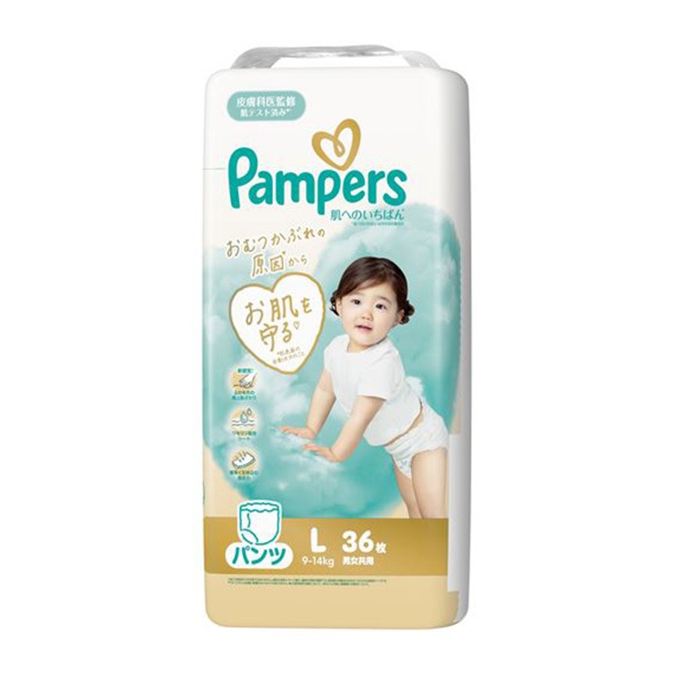紙おむつ4個パック（Pampers肌へのいちばん・Lパンツ） | バースデイ