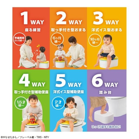 アンパンマン 6WAYおまる おしゃべり＋メロディ付き