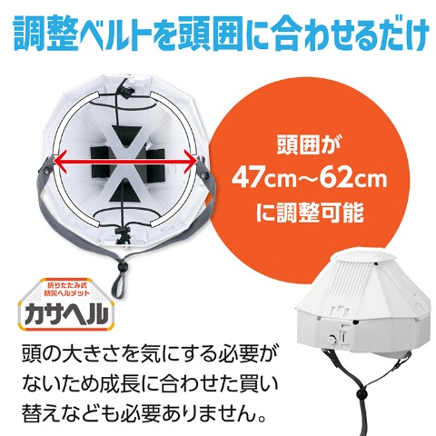 折りたたみ防災ヘルメットカサヘル