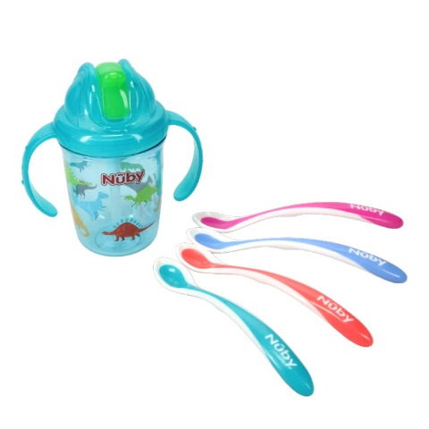 持ち手付きトレーニングマグ＋ホットセーフスプーン（BL）