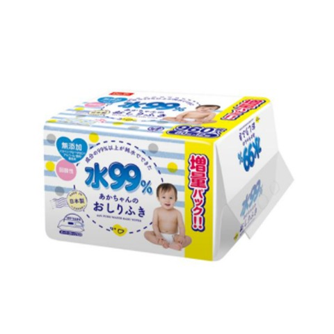 水99.9％ふんわりおしりふき 80枚×12