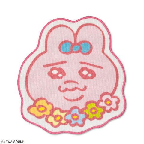 ダイカットマット（おぱんちゅうさぎ）