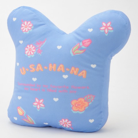 ダイカットクッション　（ウサハナ）