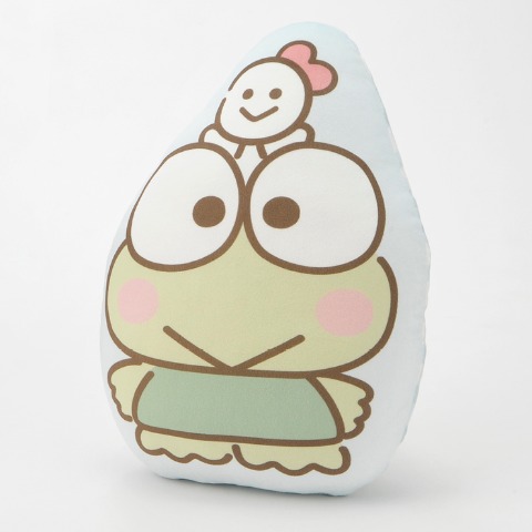 ダイカットクッション（けろけろけろっぴ）