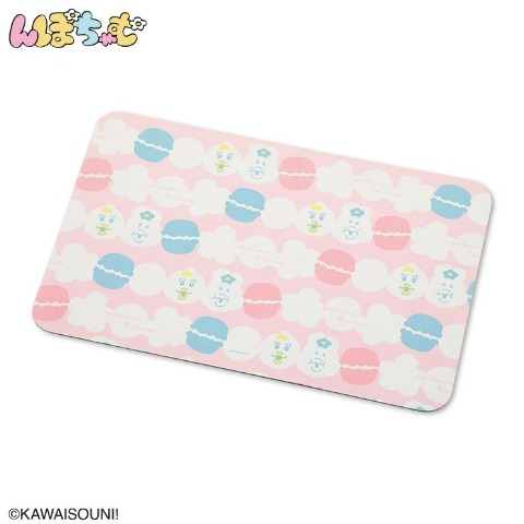 珪藻土入りソフトバスマット（んぽちゃむ）