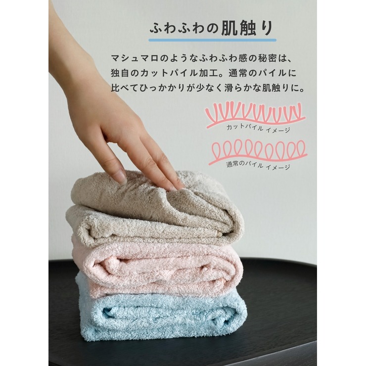 専用❤みかん＊ふわっサラ❤手拭いヘアドライタオル❤ギザギザ＊ブルー系。 ヘアドライタオル（カラリアース） | シャンブル | しまむらパーク