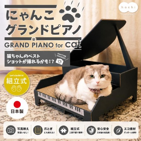 爪とぎグランドピアノ